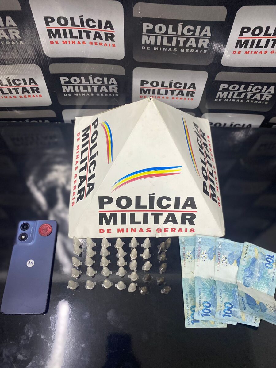Jovem é preso por tráfico de drogas após ação do programa "Olho Vivo", em Santa Bárbara