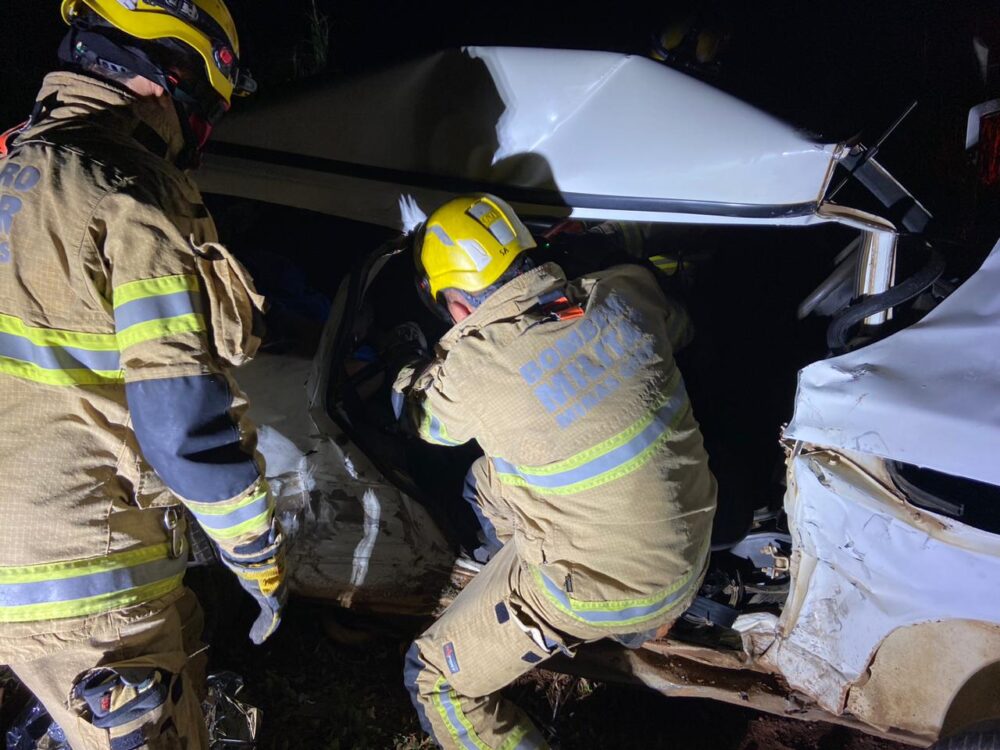 Acidente na MG-111 deixa três mortos e dois feridos na zona rural de Manhuaçu