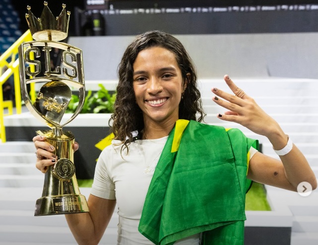 Rayssa Leal domina final em São Paulo e conquista o tetra na liga mundial de skate
