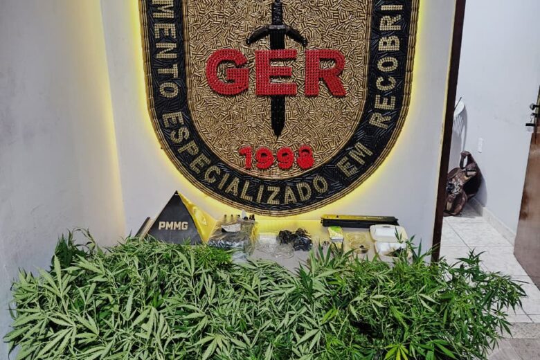 Homem é preso em Contagem por manter estrutura de cultivo e processamento de maconha