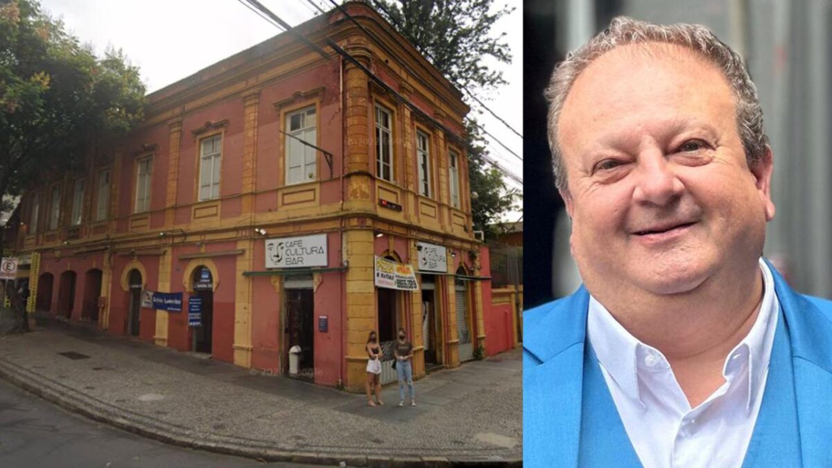 Fachada de bar tombado em BH é pintada sem autorização durante gravação de programa de Jacquin