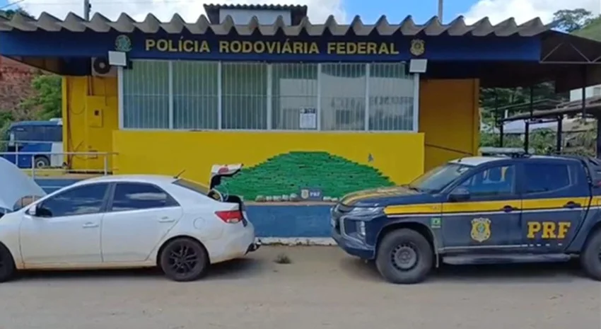 PRF apreende cerca de 200 quilos de drogas durante abordagem na BR-262, em Rio Casca