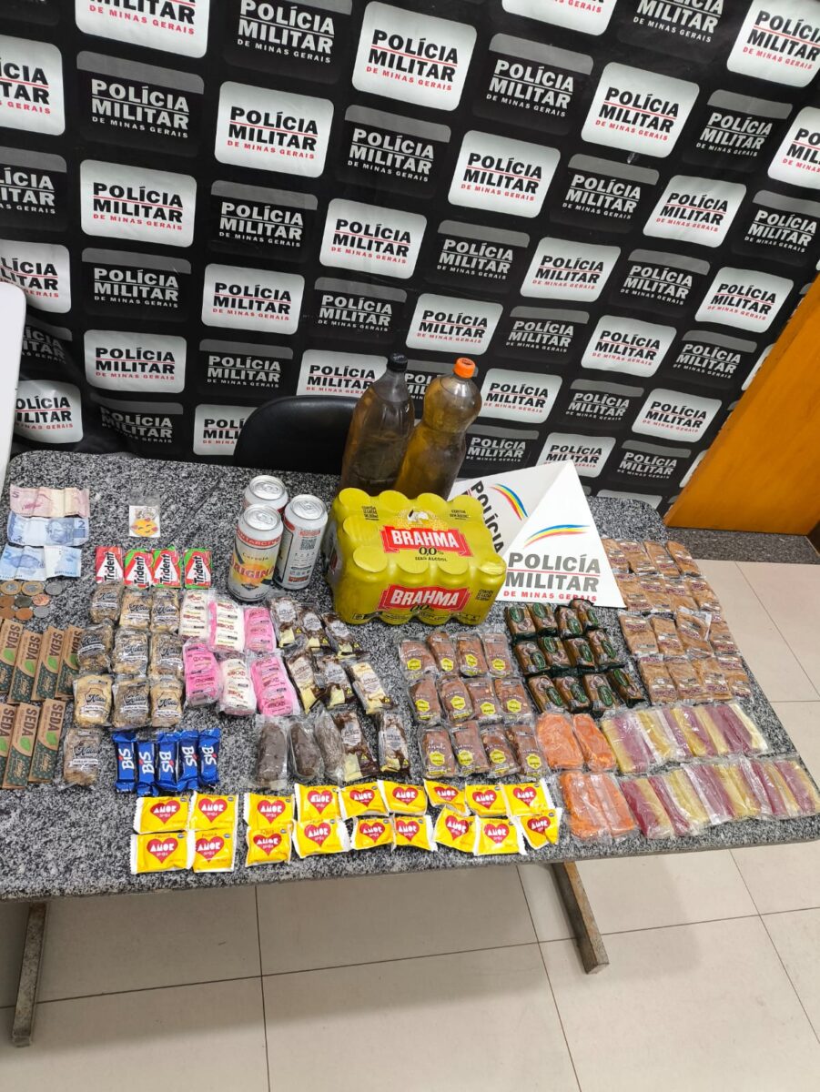 Polícia Militar prende suspeito de furto e recupera mercadorias em São Gonçalo do Rio Abaixo