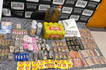 Polícia Militar prende suspeito de furto e recupera mercadorias em São Gonçalo do Rio Abaixo