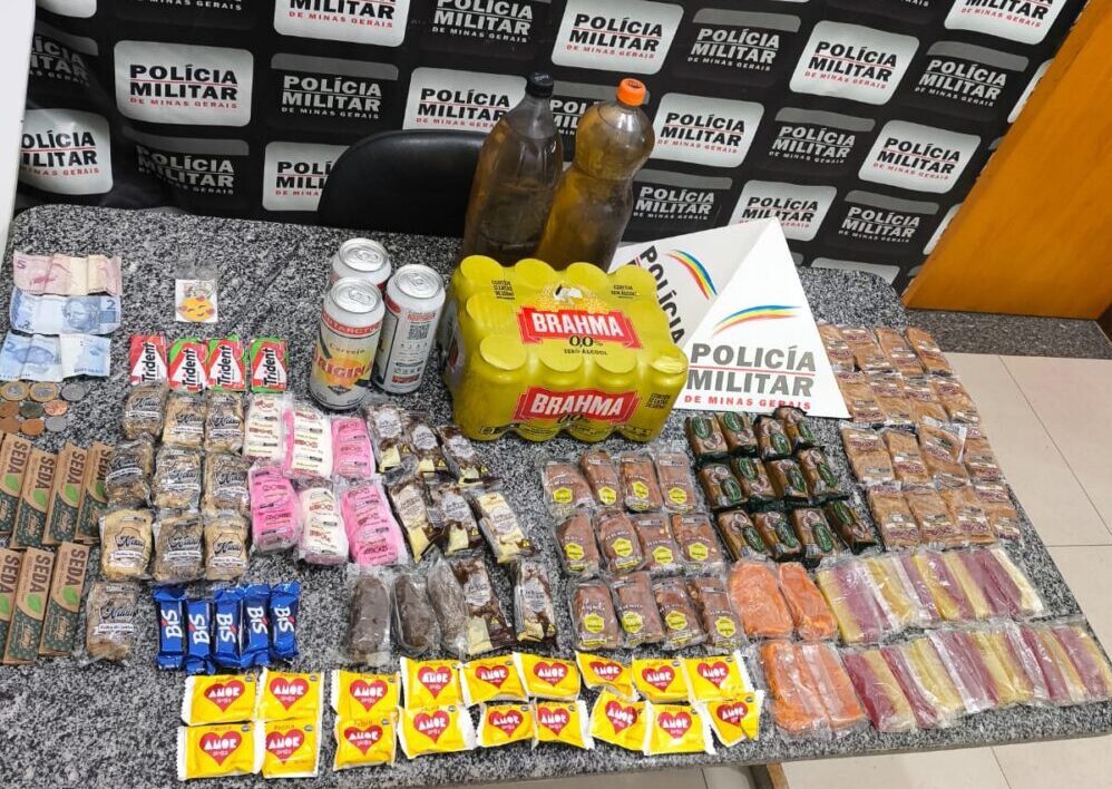 Polícia Militar prende suspeito de furto e recupera mercadorias em São Gonçalo do Rio Abaixo