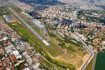 Mau tempo provoca restrições na operação do Aeroporto da Pampulha nesta segunda-feira