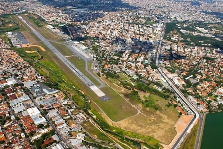 Mau tempo provoca restrições na operação do Aeroporto da Pampulha nesta segunda-feira