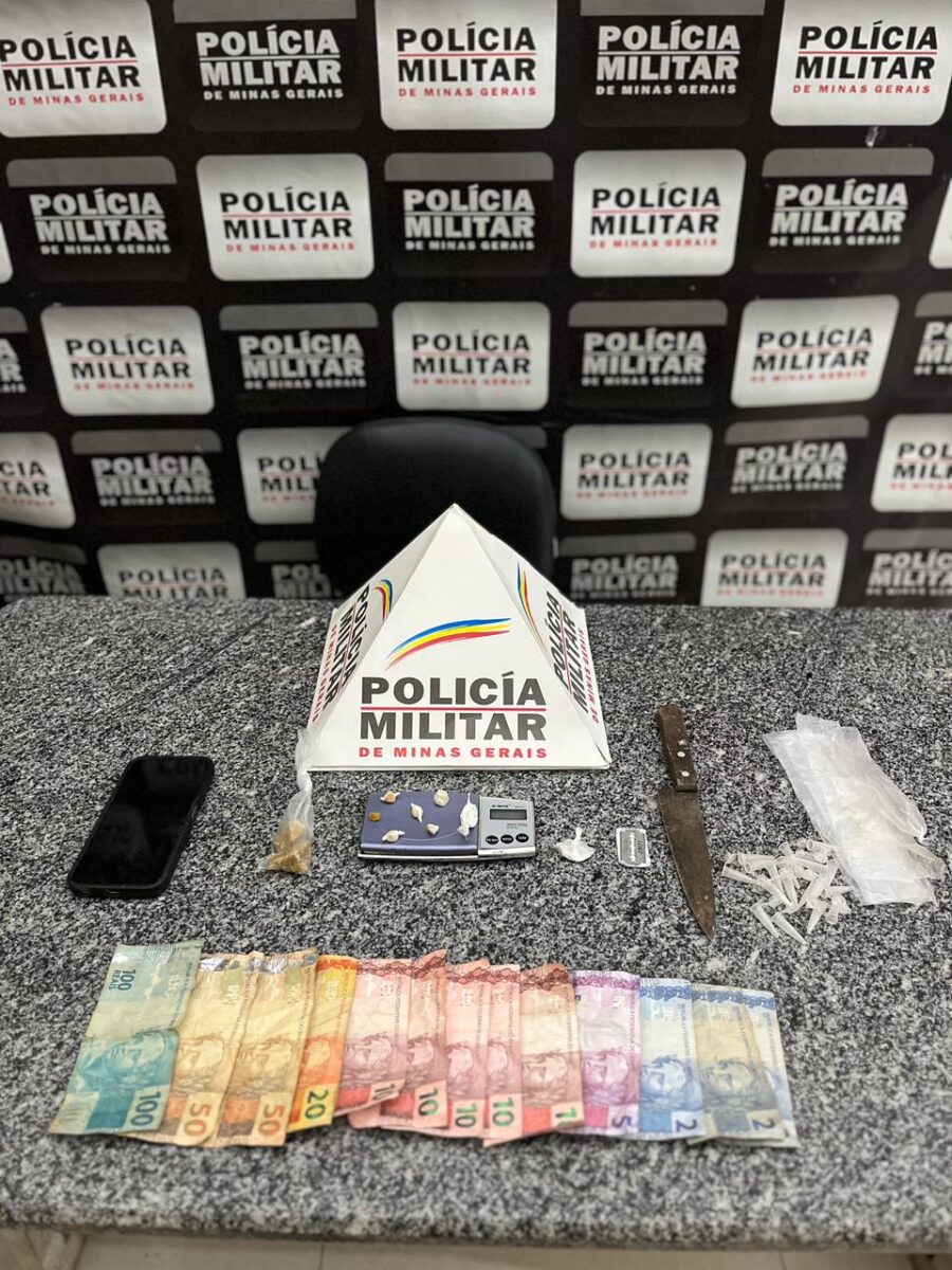 Polícia Militar prende quatro homens e apreende adolescente por tráfico de drogas em São Gonçalo do Rio Abaixo