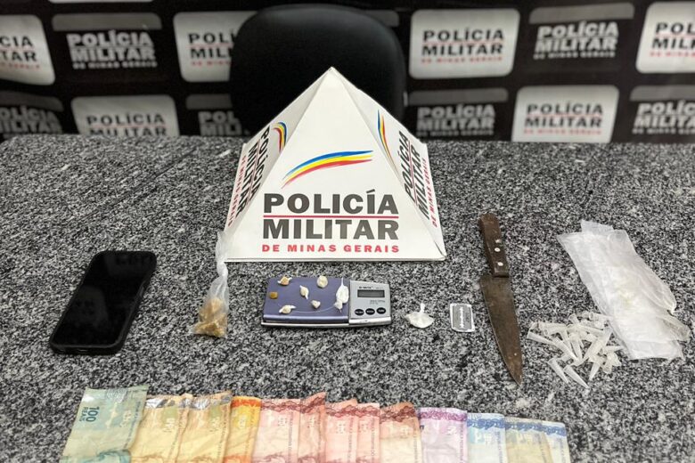 Polícia Militar prende quatro homens e apreende adolescente por tráfico de drogas em São Gonçalo do Rio Abaixo