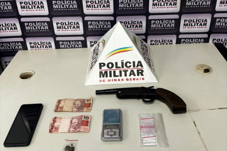 Adolescente é apreendido com arma artesanal e drogas no bairro Fênix, em Itabira