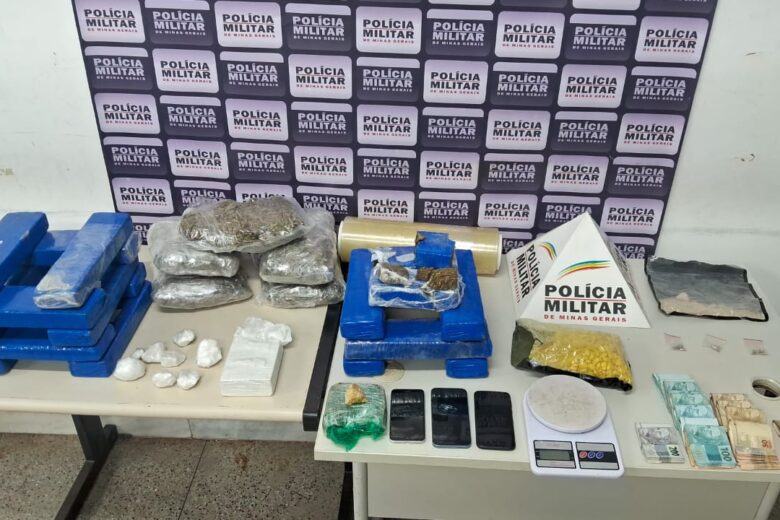 Traficante é preso com grande quantidade de drogas durante operação da Polícia Militar em Itabira