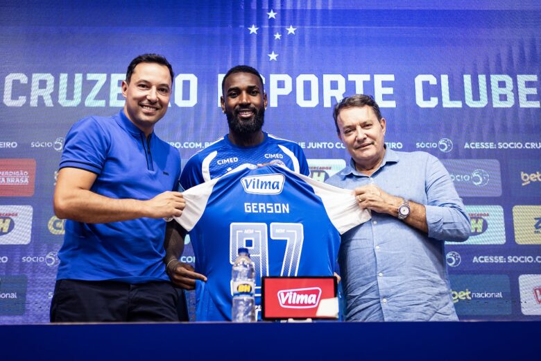 Gerson destaca ambição do Cruzeiro em ‘projeto irrecusável’ e mira Copa em apresentação