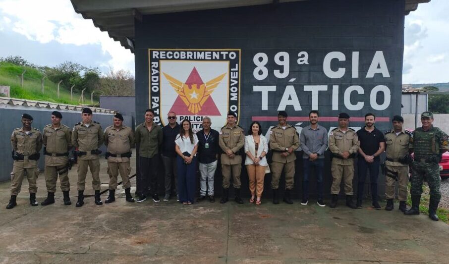 Cerimônia no 26º Batalhão da Polícia Militar marca início das obras de reforma do canil da ROCCA em Itabira