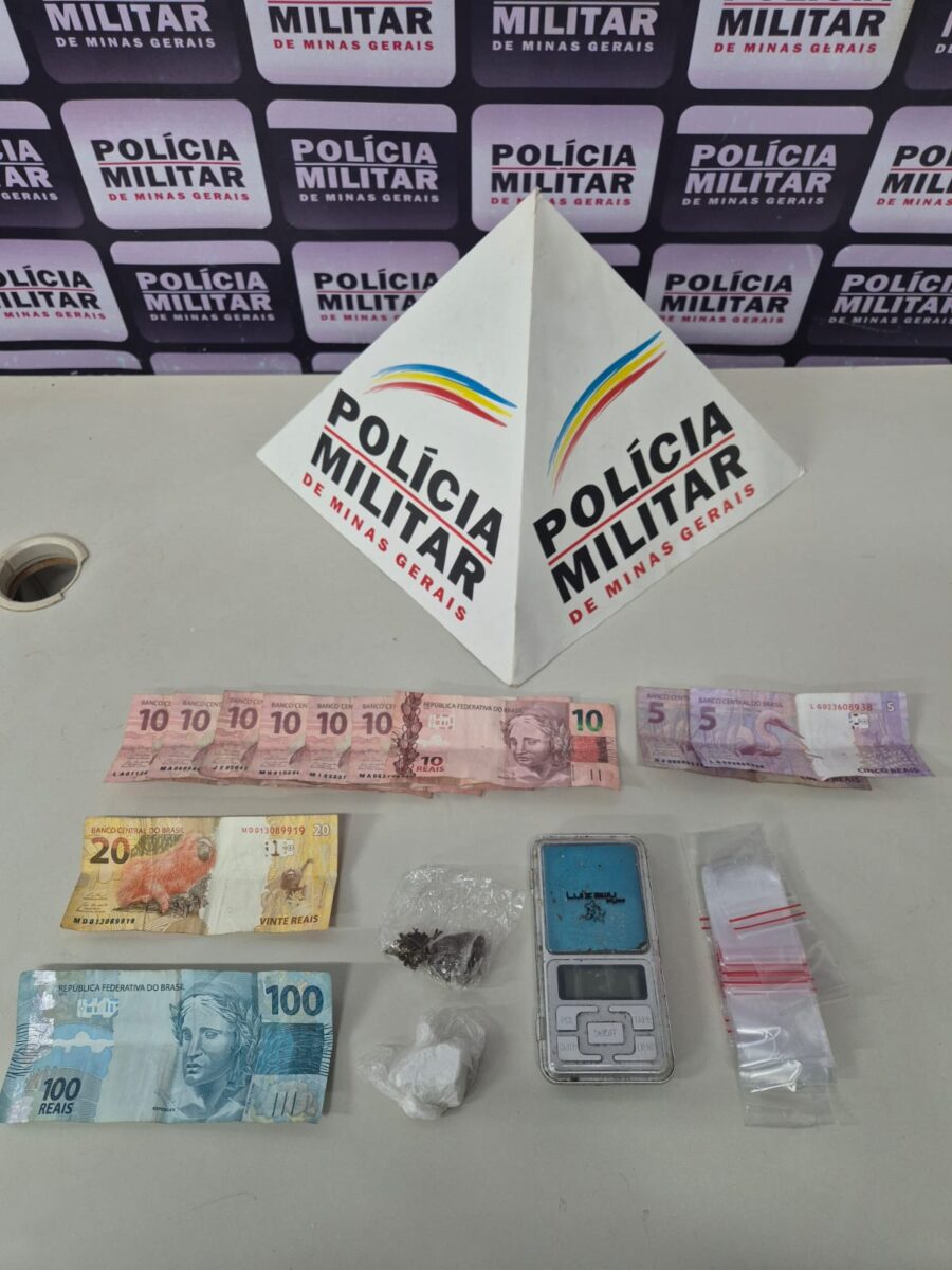 Jovem de 19 anos é preso por tráfico de drogas no bairro Machado, em Itabira