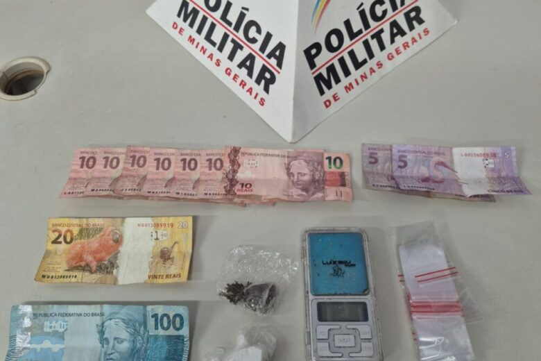 Jovem de 19 anos é preso por tráfico de drogas no bairro Machado, em Itabira