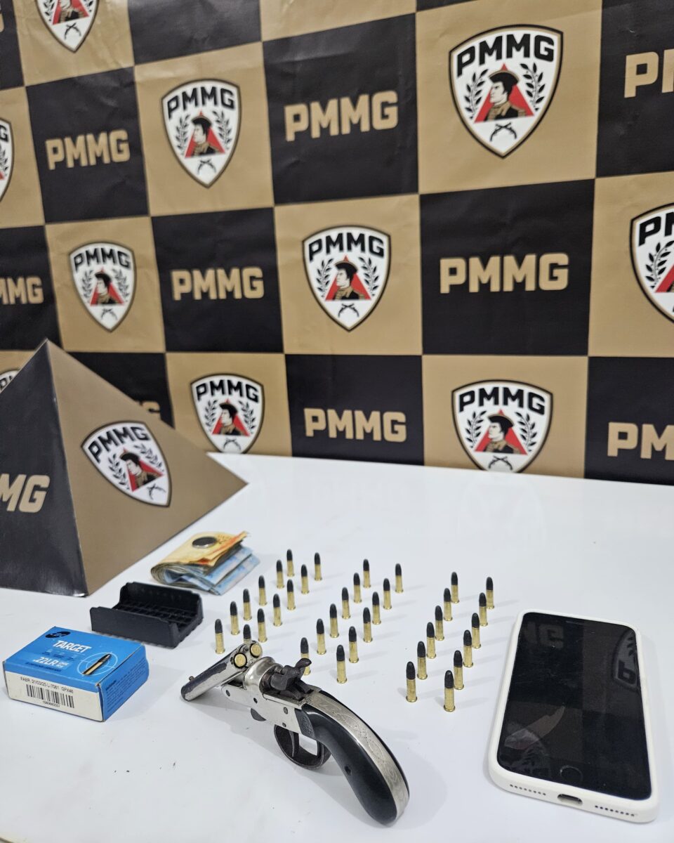 Homem é preso com arma e munições após denúncia em Rio Piracicaba
