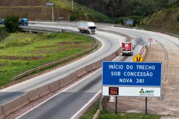 BR-381 terá manutenção no pavimento de concreto entre Antônio Dias e Nova Era