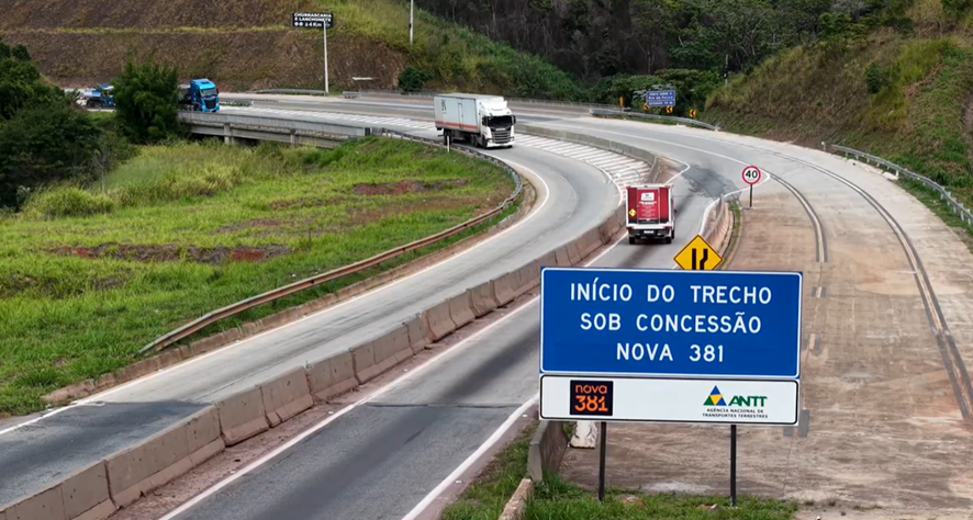 BR-381 terá manutenção no pavimento de concreto entre Antônio Dias e Nova Era