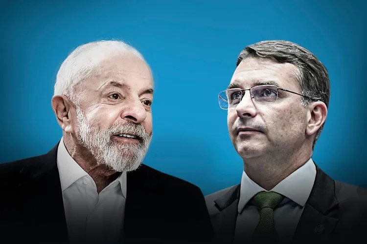 Pesquisa Atlas/Bloomberg aponta empate entre Flávio Bolsonaro, 46,3%  e Lula, 46,2%, no segundo turno