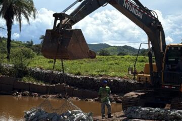 Obra  emergencial do DAE  garante segurança no abastecimento de água em João Monlevade