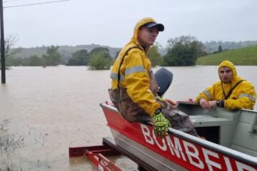 Ciclone extratropical se intensifica em Santa Catarina