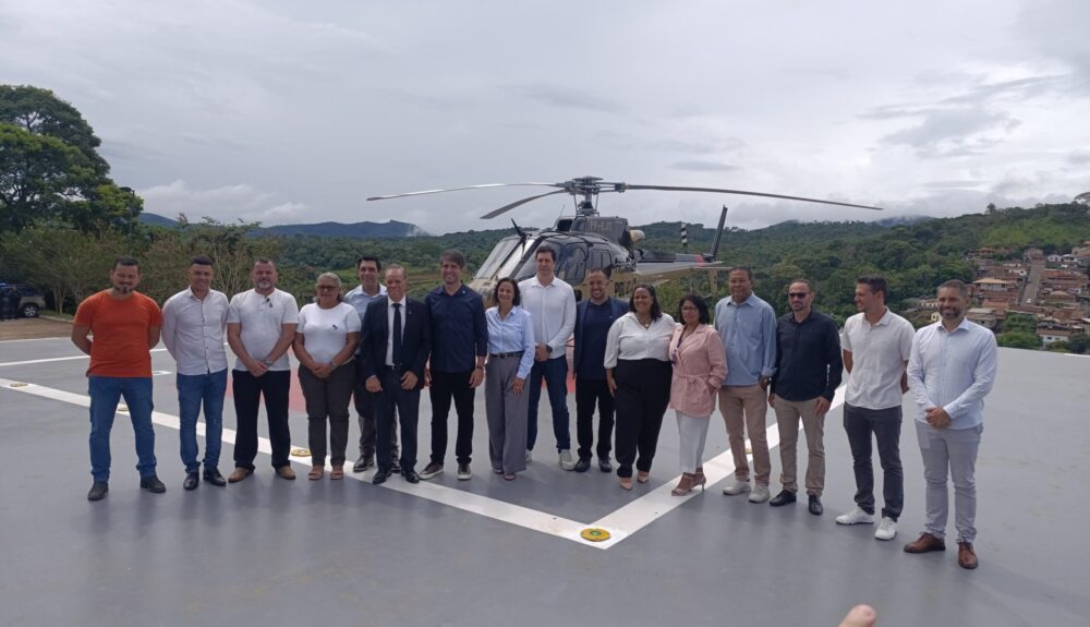São Gonçalo inaugura heliponto do Pronto Atendimento e governo de Minas confirma abertura do bloco cirúrgico ainda este ano