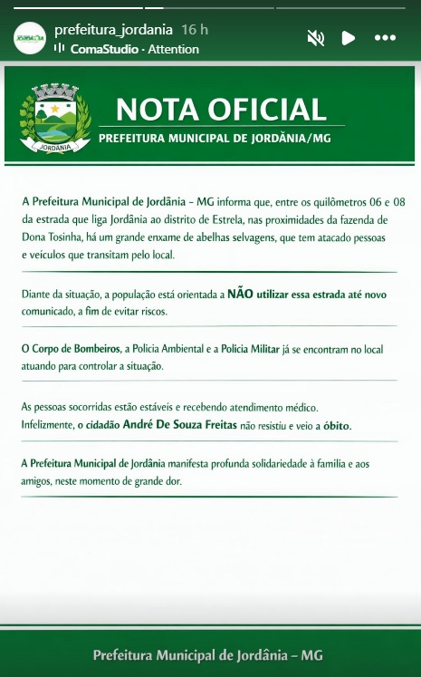 Atendimento de emergência após ataque de abelhas