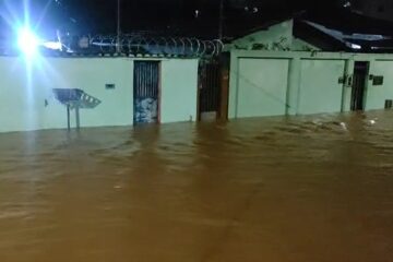 Tempestade provoca alagamentos, causa transtornos e mobiliza força-tarefa em Itabira
