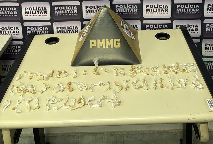 Polícia Militar apreende 162 pedras de crack no Clóvis Alvim II, em Itabira