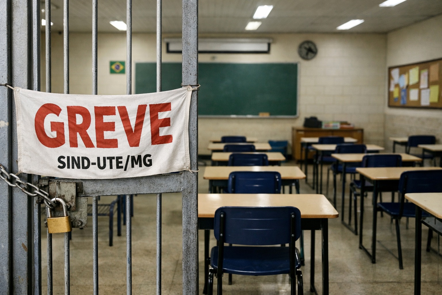 Zema anuncia reajuste de 5,4%, mas greve da educação em MG está mantida