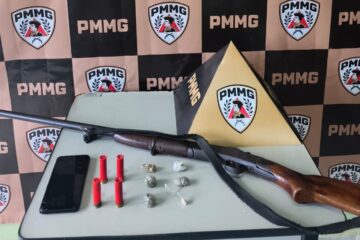 Polícia Militar prende dois homens por tráfico e posse ilegal de arma de fogo em Itambé do Mato Dentro