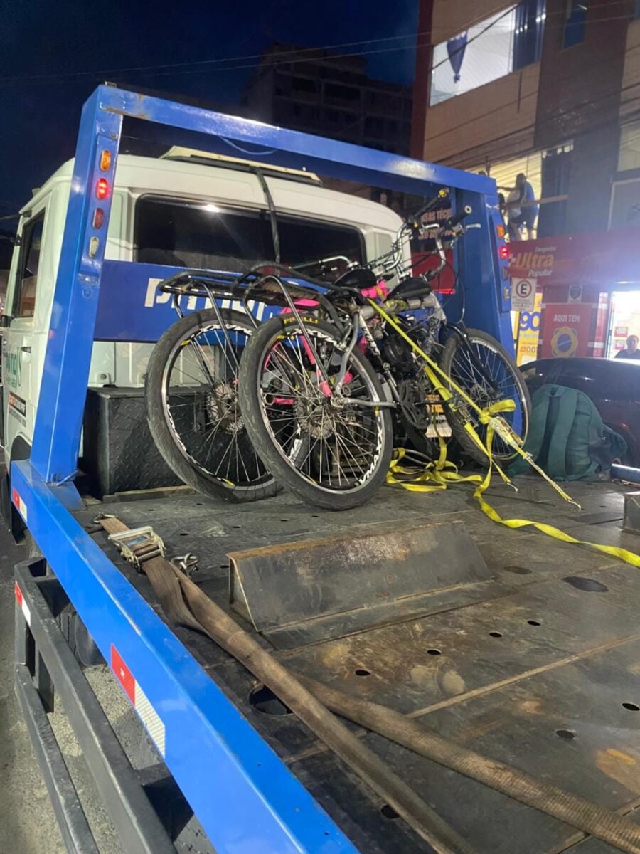 Polícia Militar remove bicicletas motorizadas irregulares durante operação em João Monlevade