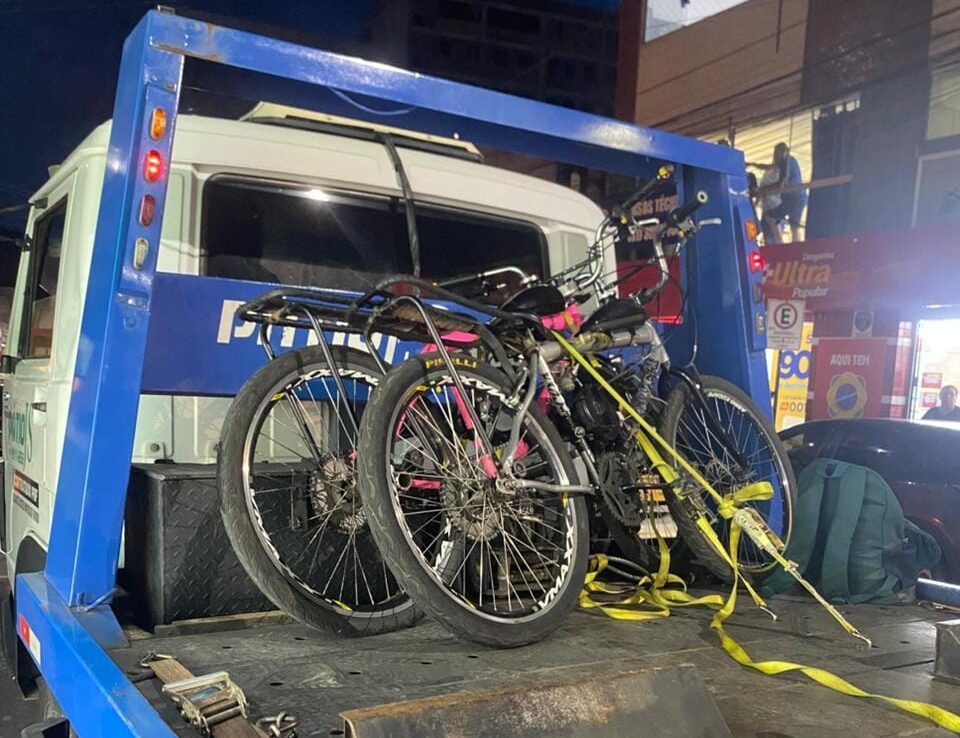 Polícia Militar remove bicicletas motorizadas irregulares durante operação em João Monlevade