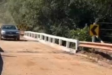 DER-MG libera ponte na MG-030