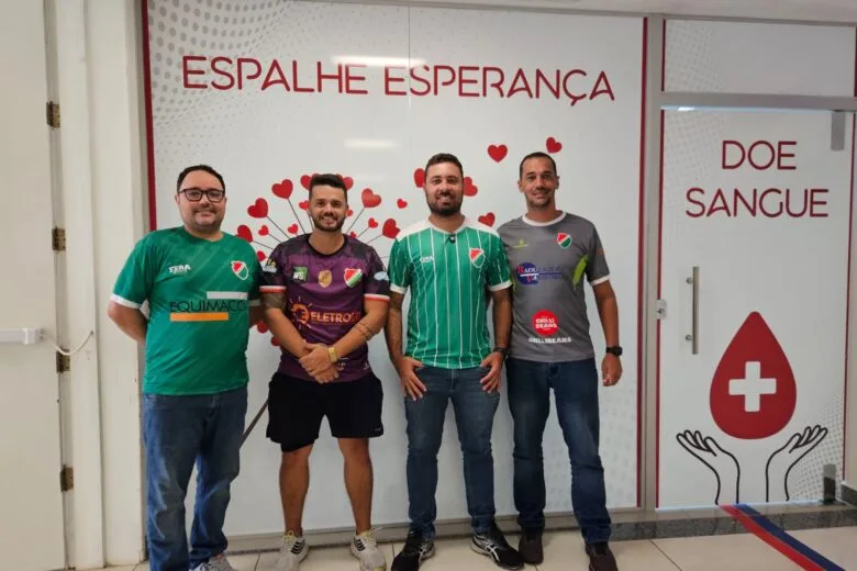 Campestre Futebol Clube incentiva doação de sangue no PACE do Hospital Carlos Chagas