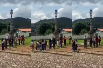 Prefeitura de Mariana se posiciona após turistas encenarem escravidão em pelourinho e reforça respeito à memória histórica
