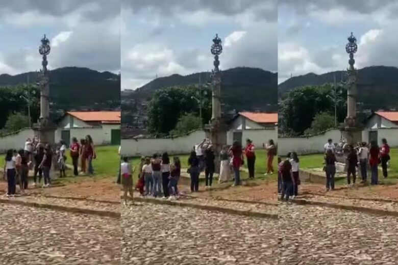 Prefeitura de Mariana se posiciona após turistas encenarem escravidão em pelourinho e reforça respeito à memória histórica