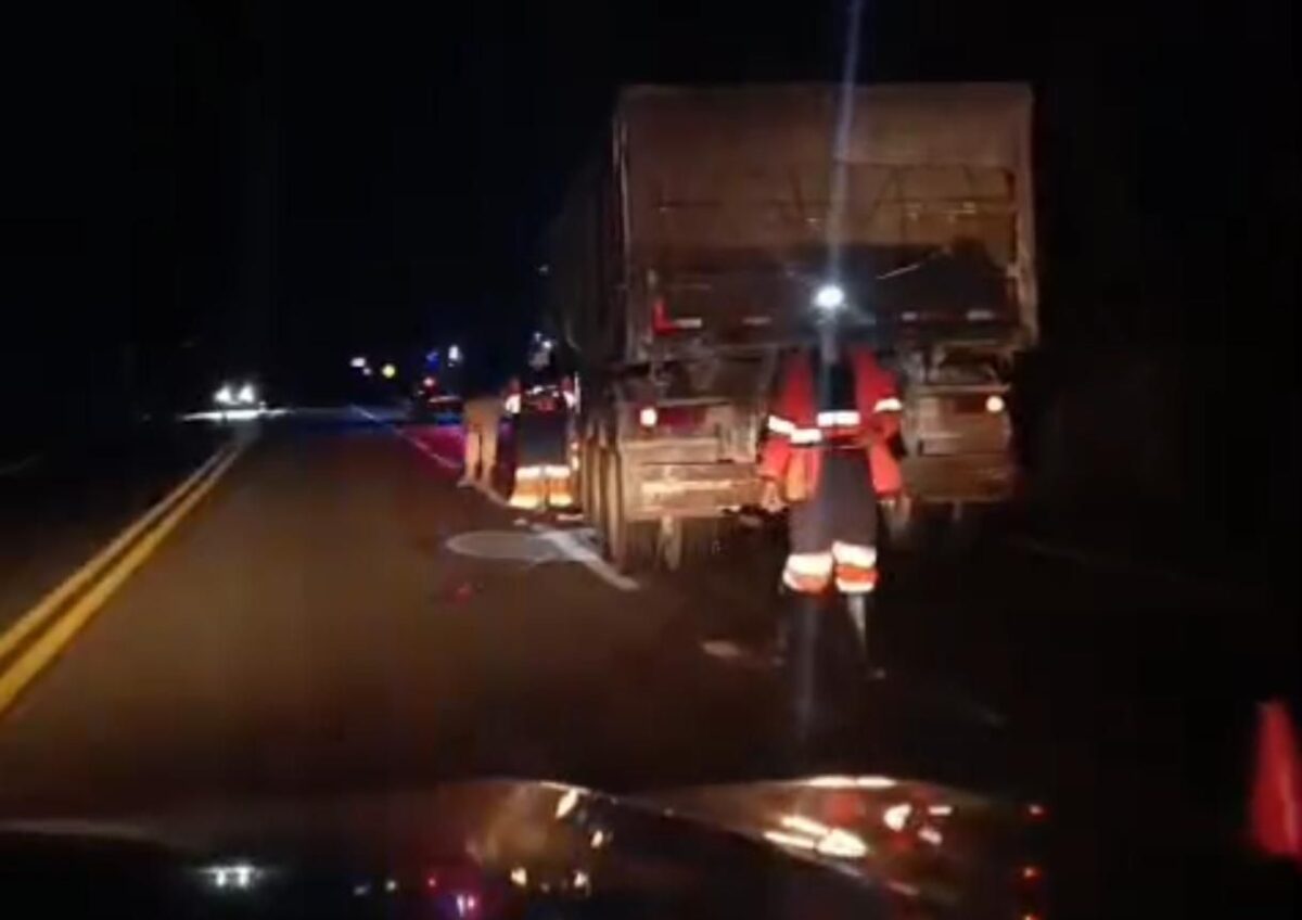 Homem em situação de rua morre atropelado por carreta na BR-381, em João Monlevade