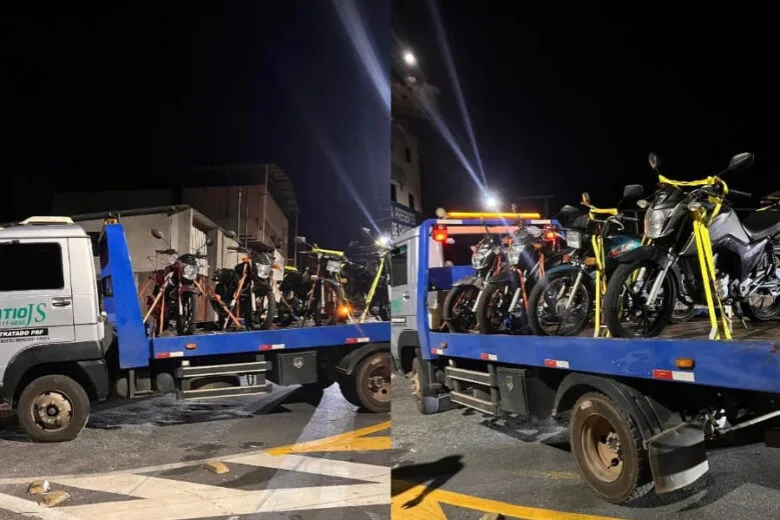 PM apreende sete motos irregulares e autua condutores durante operação em João Monlevade
