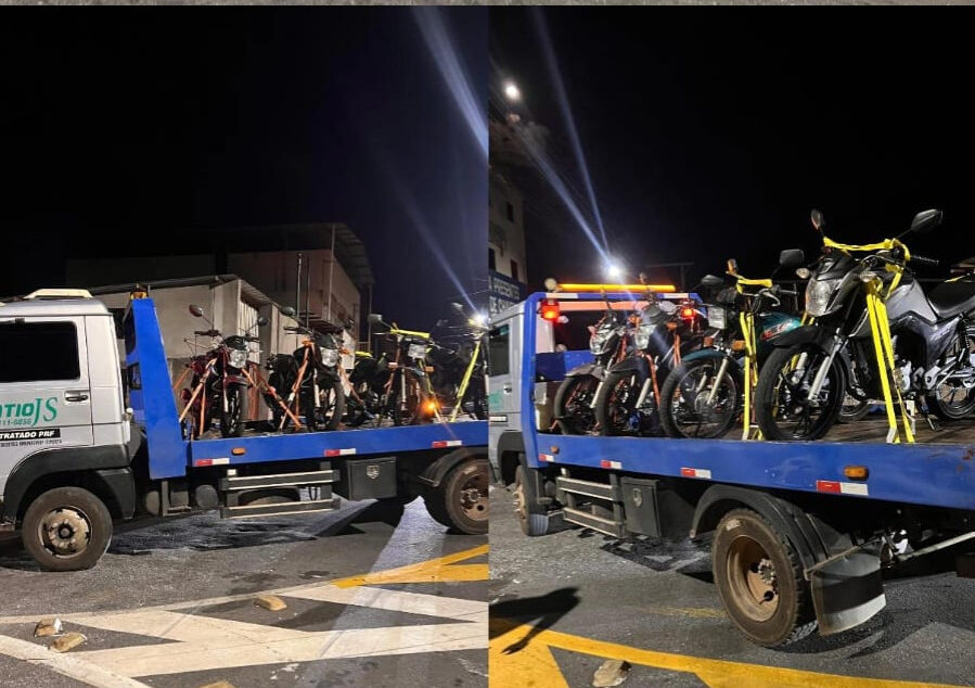 PM apreende sete motos irregulares e autua condutores durante operação em João Monlevade