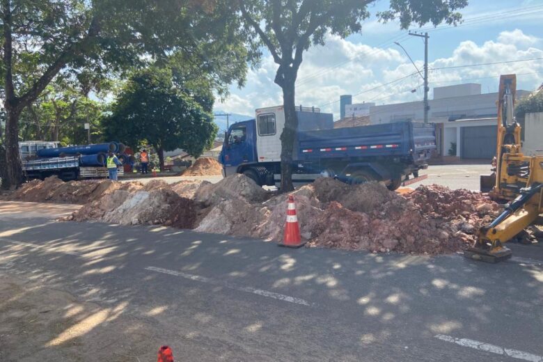 Obras do Anel Hidráulico de Itabira  avançam  dentro do cronograma previsto