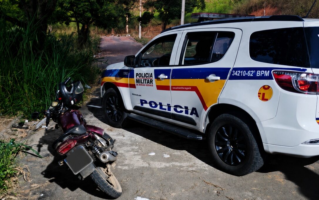 Homem é preso por receptação e falsa identidade após ser flagrado com moto furtada em Caratinga