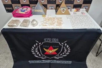 PM apreende três quilos de crack e dezenas de papelotes de cocaína em Coronel Fabriciano