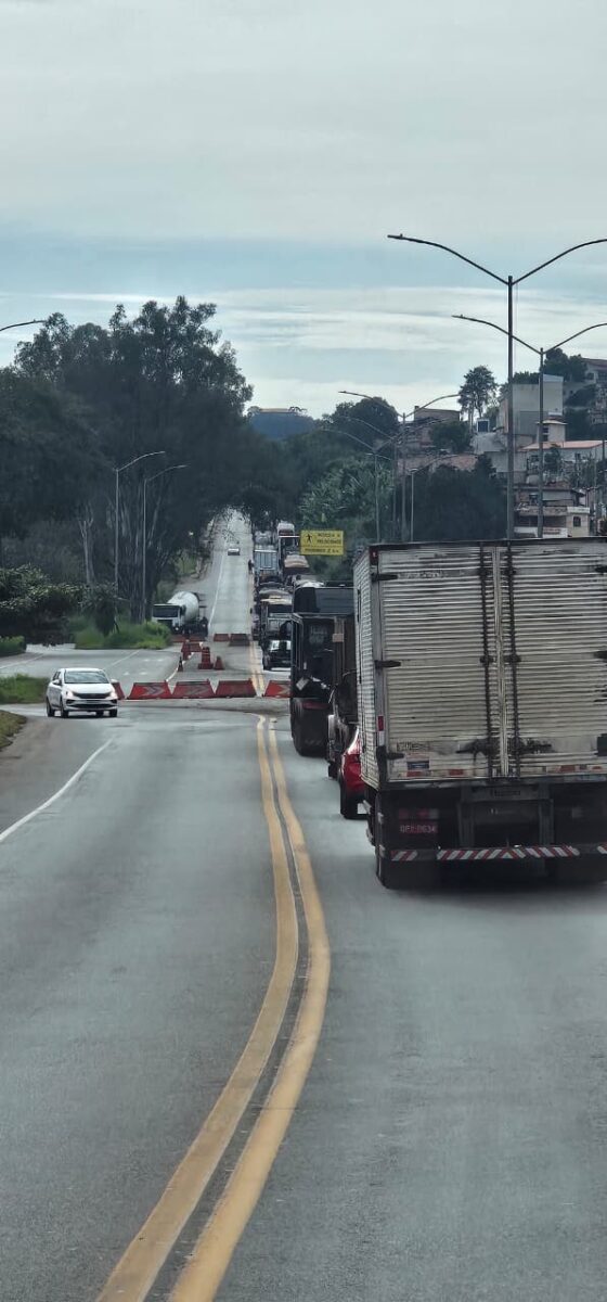 Obras na BR-381 podem causar lentidão em diferentes trechos entre BH e Governador Valadares nesta sexta-feira; saiba mais