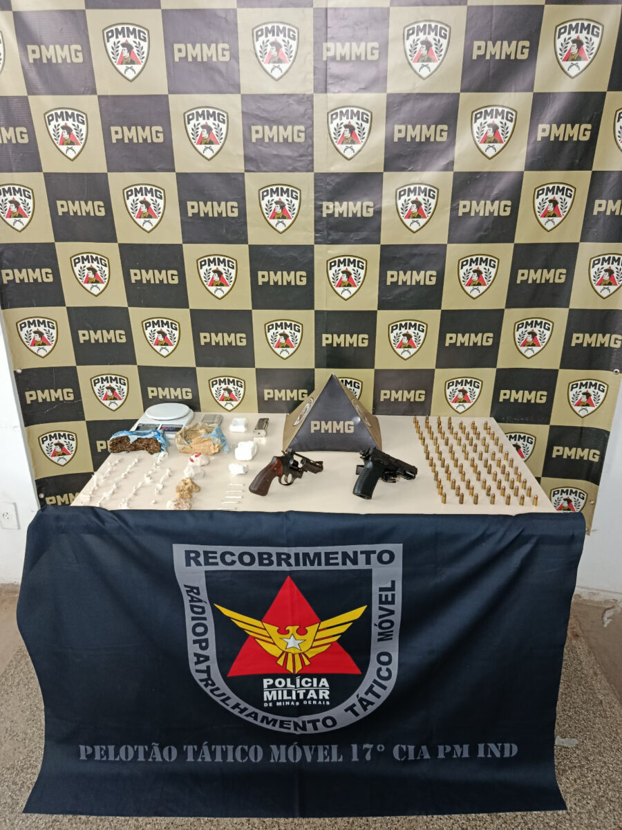 PM apreende pistola, revólver e mais de 80 munições durante operação em João Monlevade