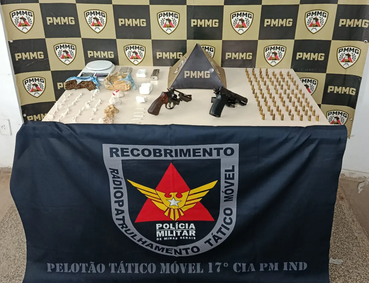 PM apreende pistola, revólver e mais de 80 munições durante operação em João Monlevade