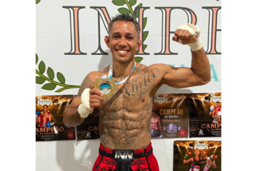 Jefferson “Liu” vence duelo entre itabiranos com nocaute no Império Muaythai, em Belo Horizonte