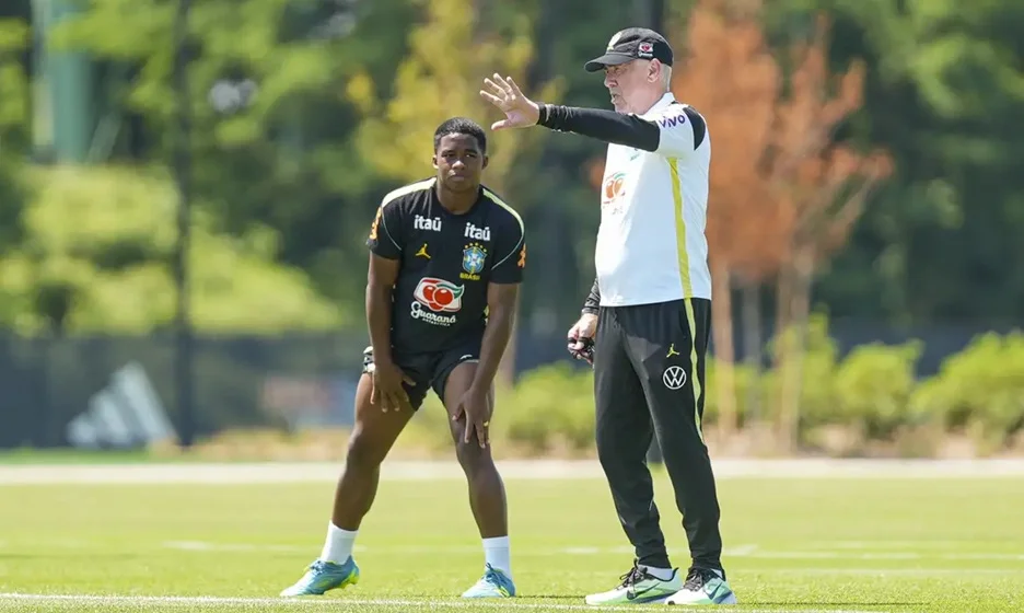 Ancelotti admite mudanças no Brasil contra Haiti e desconversa sobre Endrick