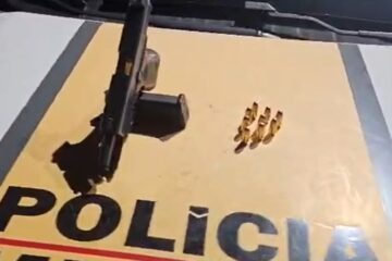 Polícia Militar Rodoviária apreende pistola calibre .380 durante operação na MG-436, em Barão de Cocais