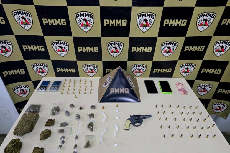 Jovem é preso por tráfico de drogas e posse ilegal de arma de fogo em João Monlevade